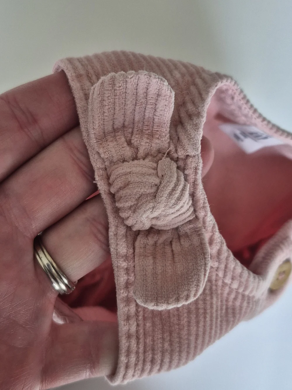 GAP Baby Dusty Pink Wide Wale Corduroy Pinafore Jumper